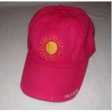 LIFE IS GOOD NWT Mujers Sun Sunshine Chill Baseball Ball Hat Cap Pink OS NEW 887941481712 eb-04896226